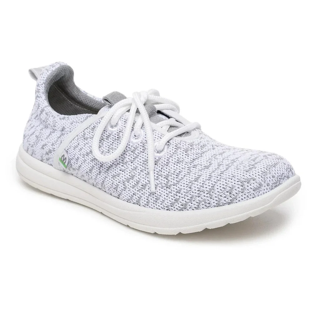 MINNETONKA ECOWISE ANEW KNIT SNEAKERS - WHITE / GREY - WOMEN'S SIZE‎ 11 M - NEW